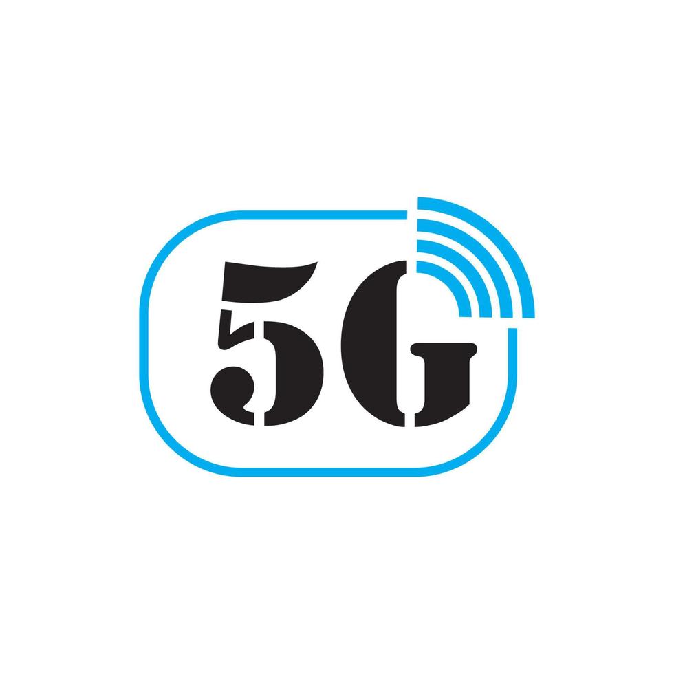 Ilustración de logotipo de vector de plantilla de icono 5g