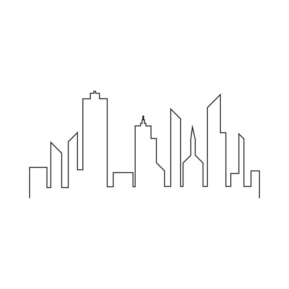 Modern City skyline vector icon background