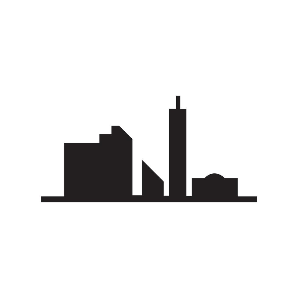 Modern City skyline vector icon background