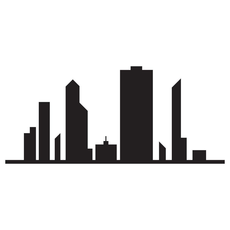 Modern City skyline vector icon background