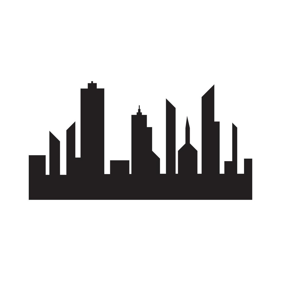 Modern City skyline vector icon background