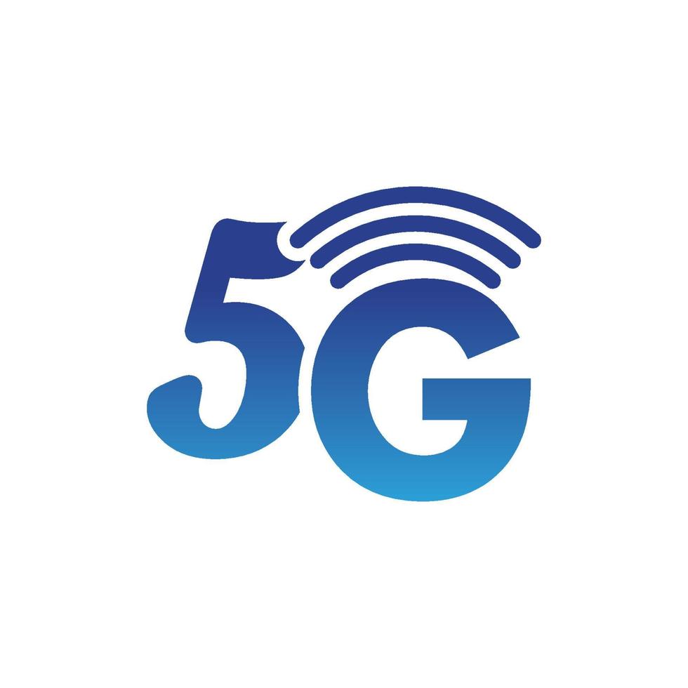 Ilustración de logotipo de vector de plantilla de icono 5g