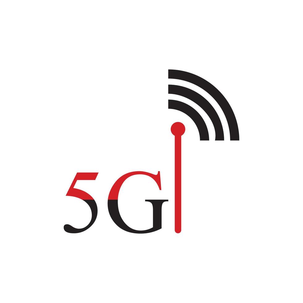 5g icon template vector logo illustration