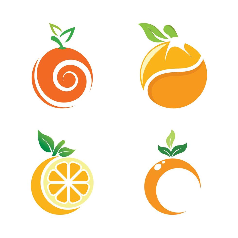 Orange logo design vector