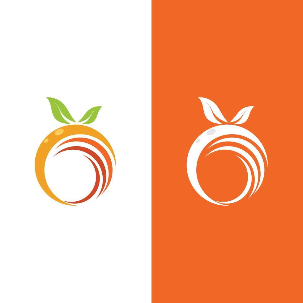 Orange logo design vector