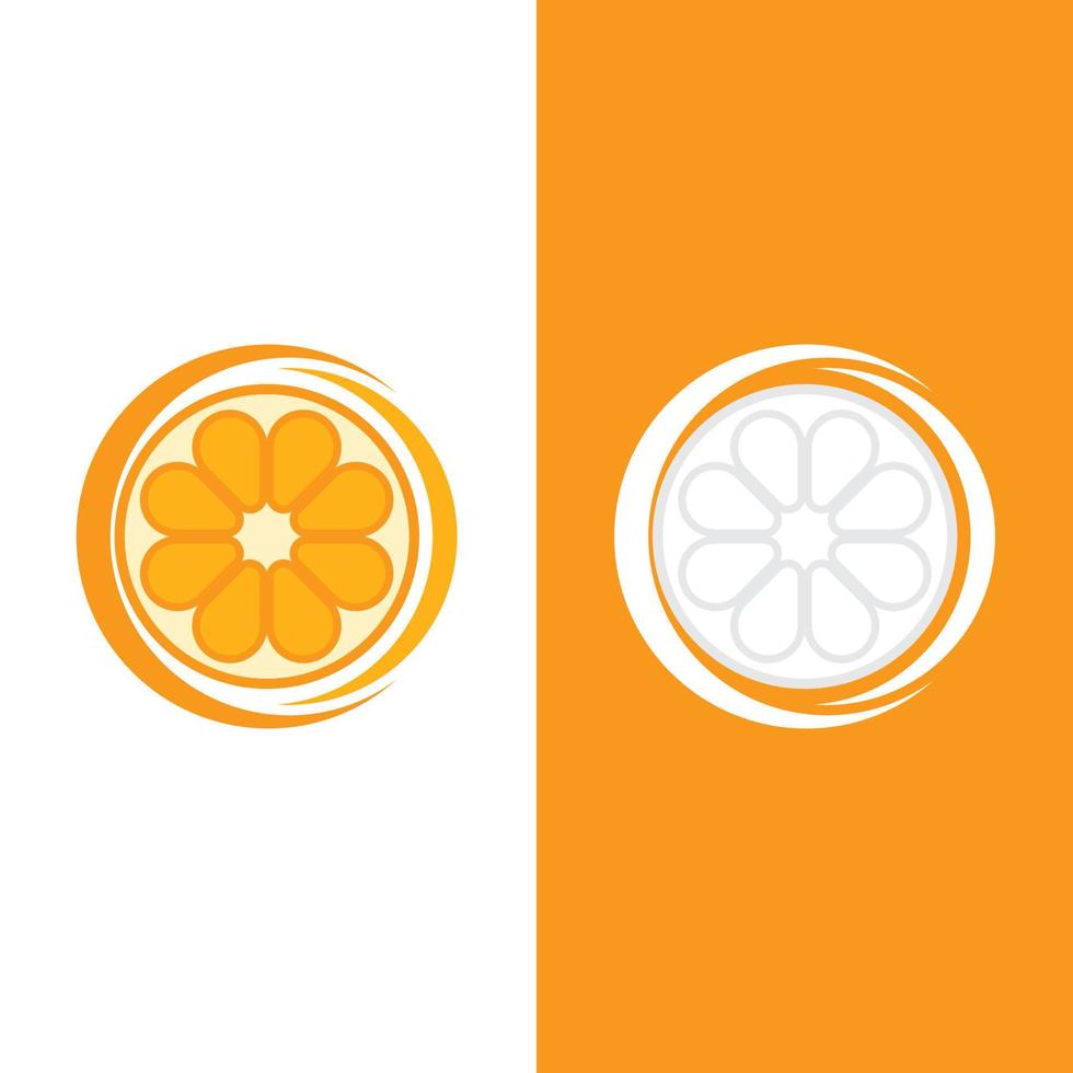 Orange logo design vector