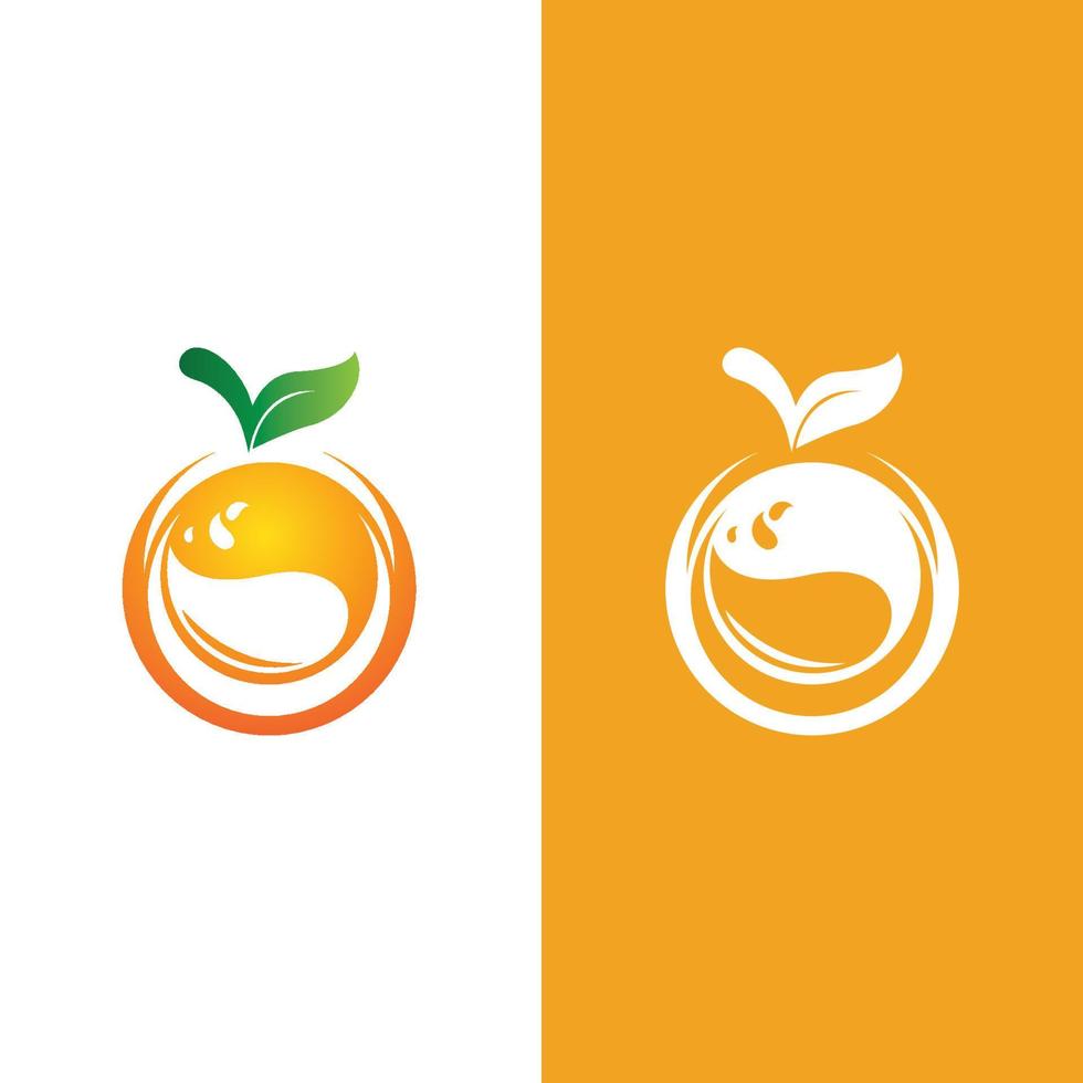 Orange logo design vector