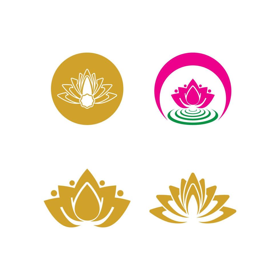 Beauty vector lotus icon