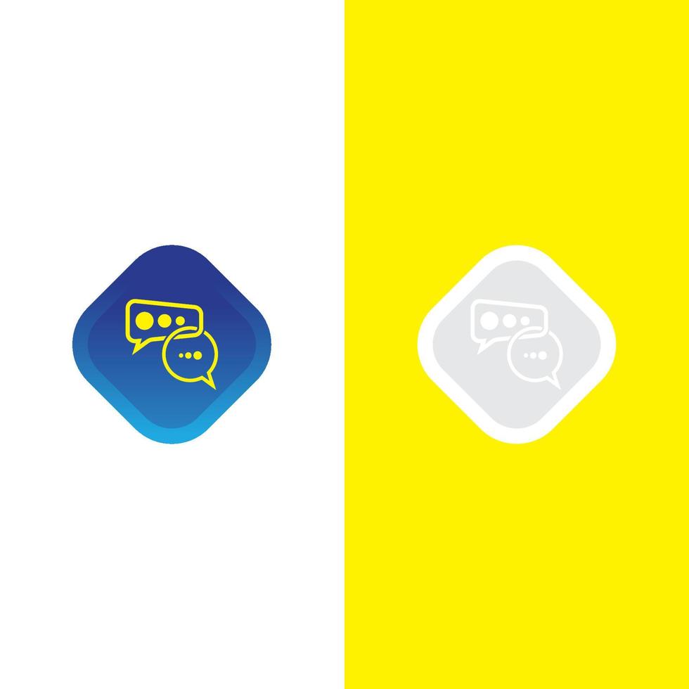 Speech bubble icon vector illustration