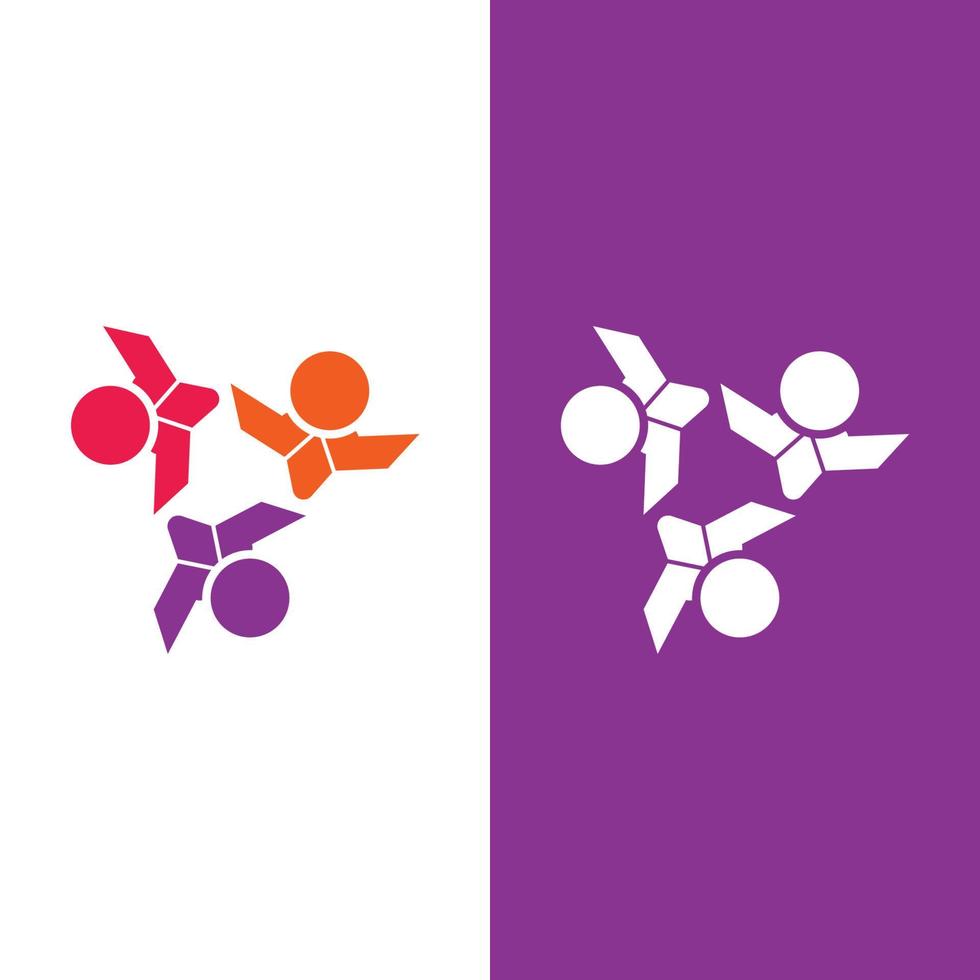 Community, network and social icon vector