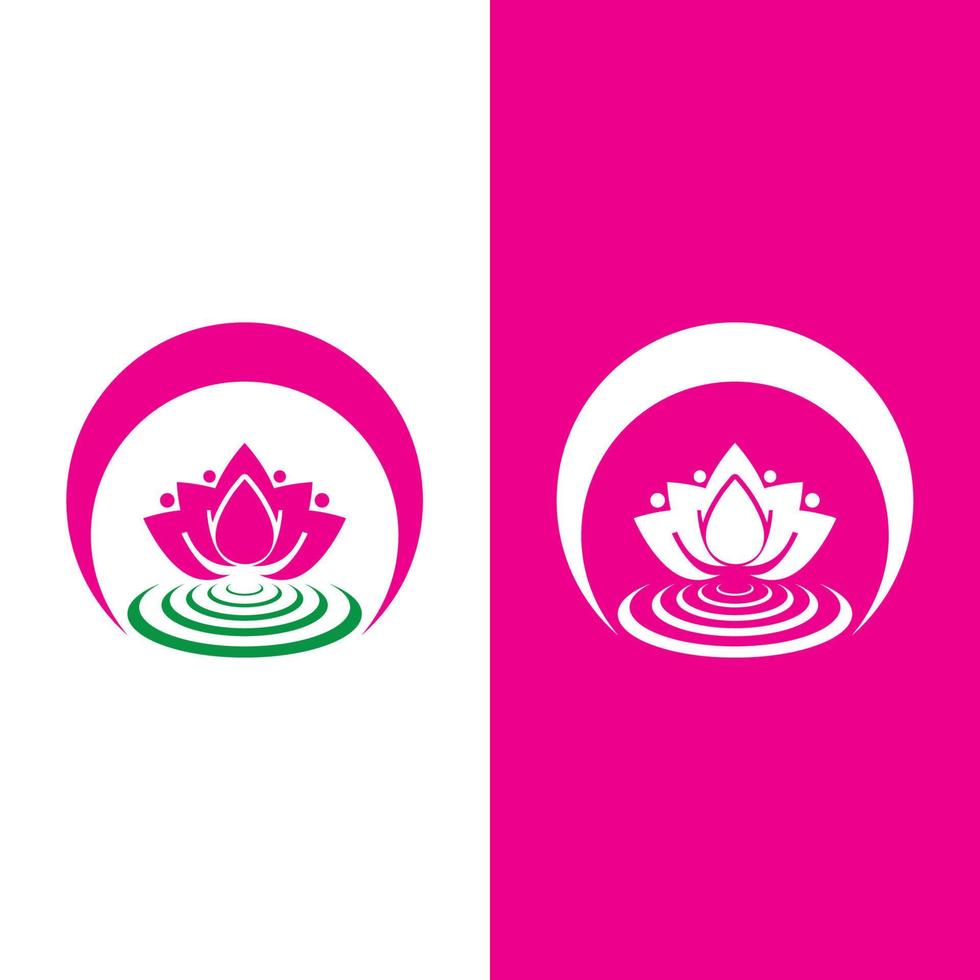 Beauty vector lotus icon