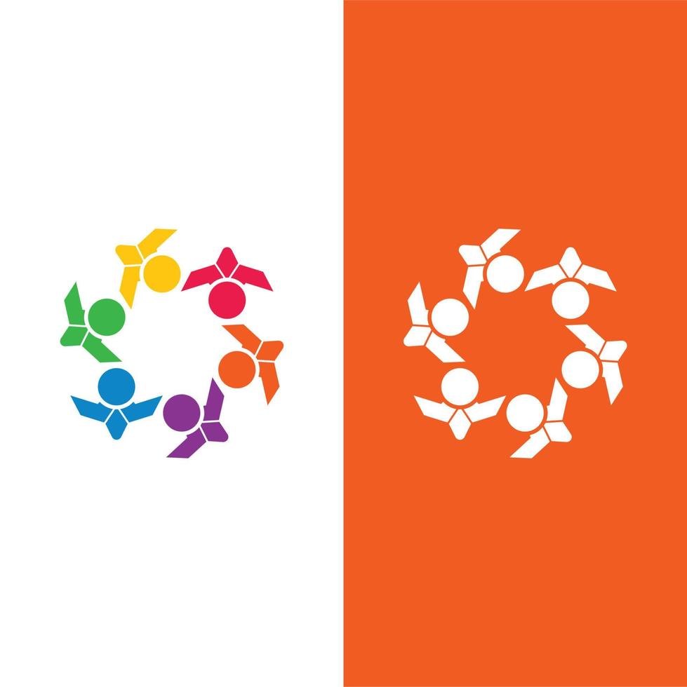 Community, network and social icon vector