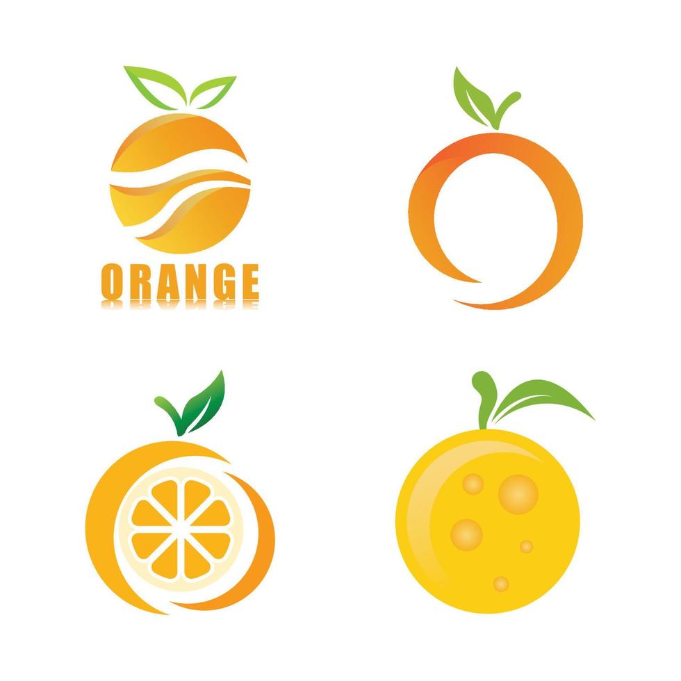 diseño de logotipo naranja vector