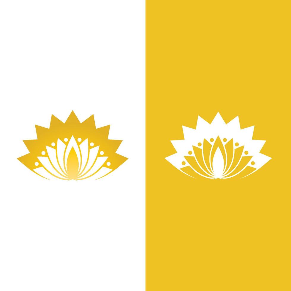 Beauty vector lotus icon