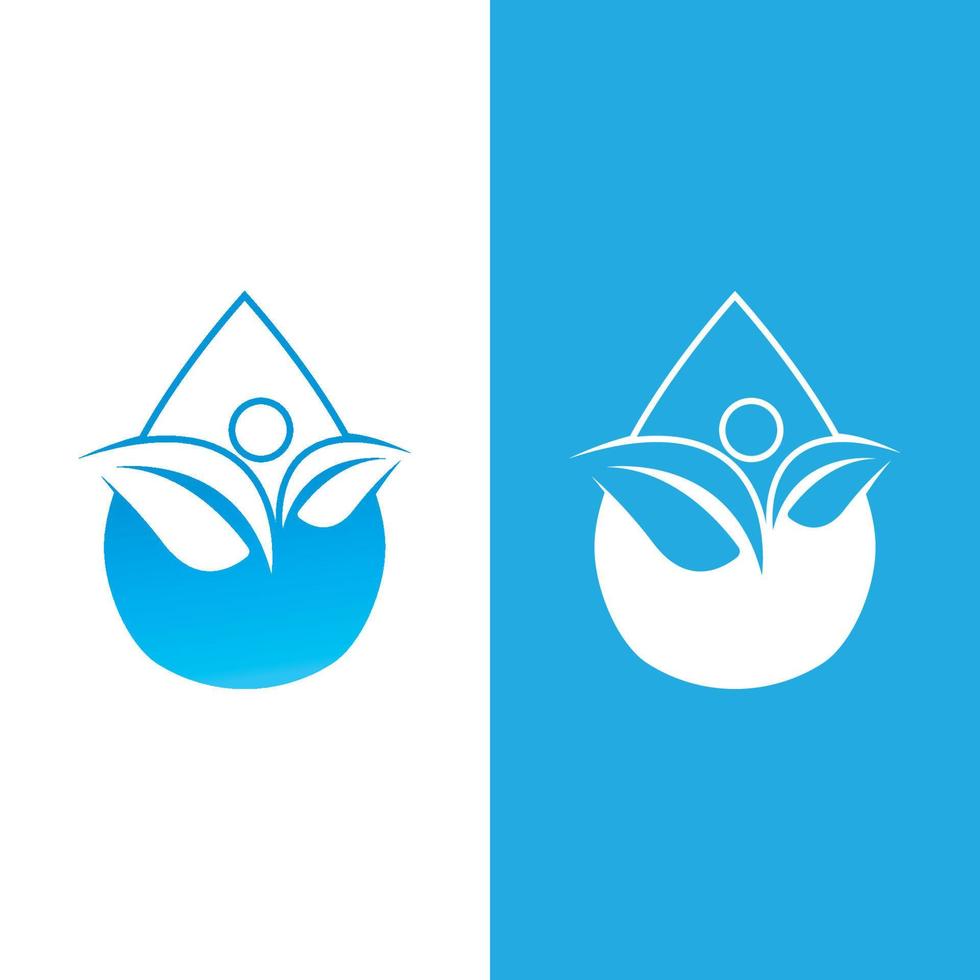 vector de plantilla de logotipo de gota de agua