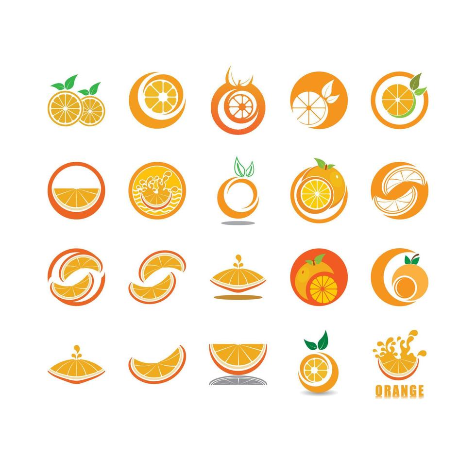 Orange logo design vector