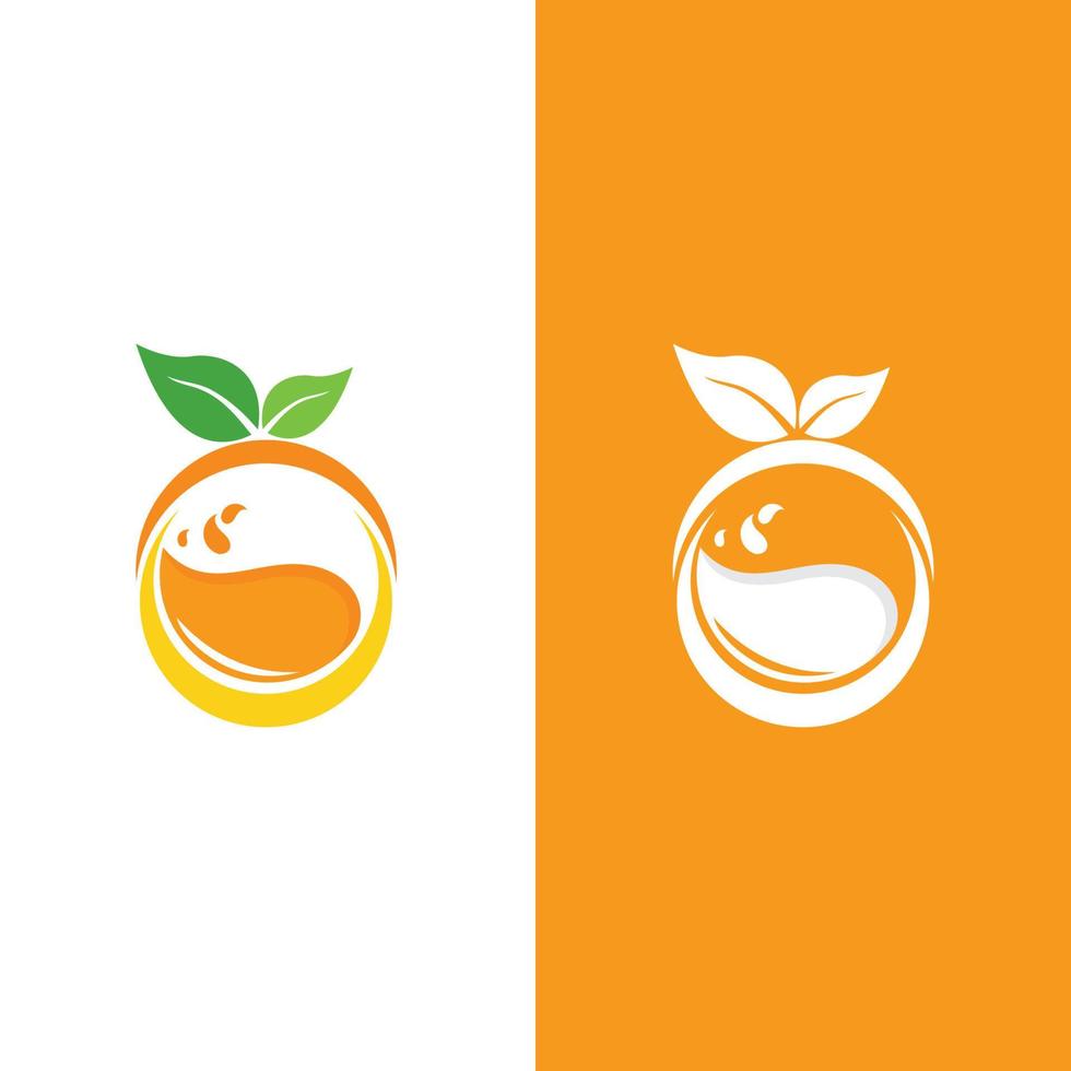 Orange logo design vector