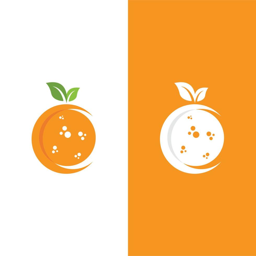 diseño de logotipo naranja vector