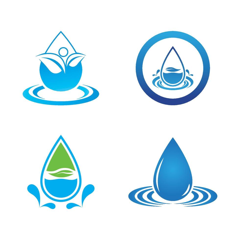 vector de plantilla de logotipo de gota de agua