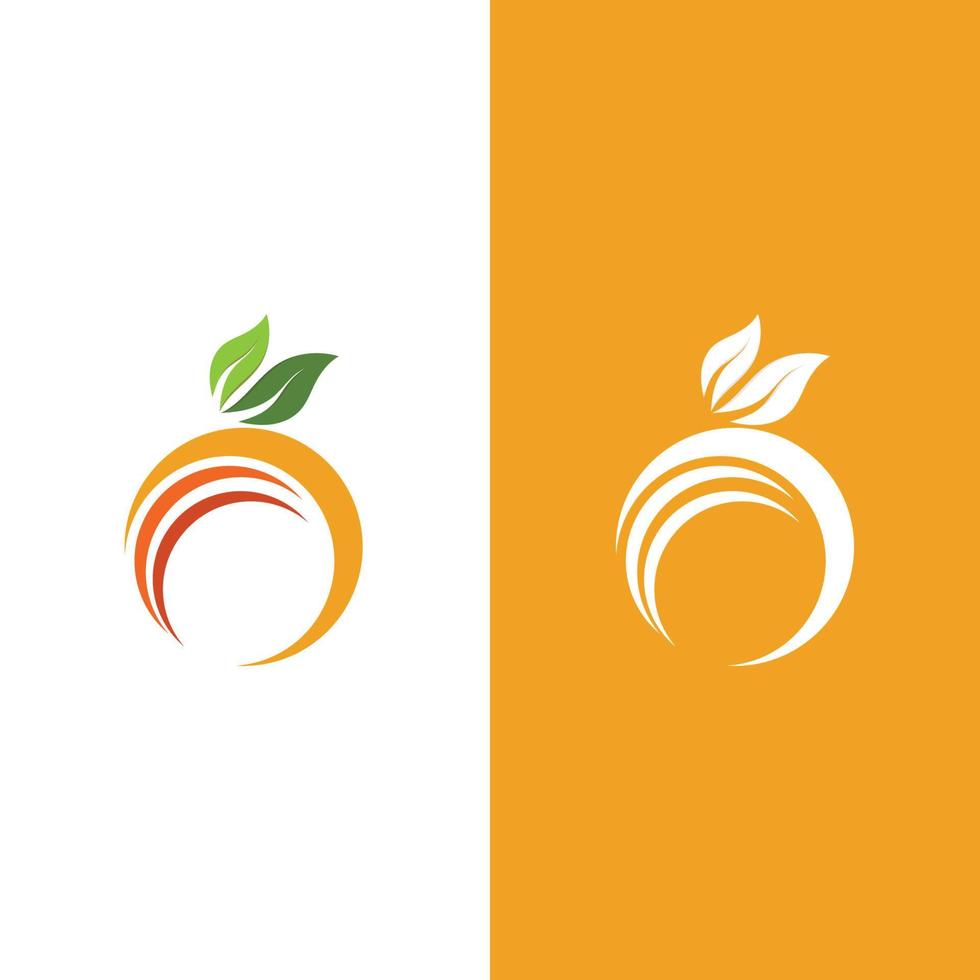 Orange logo design vector