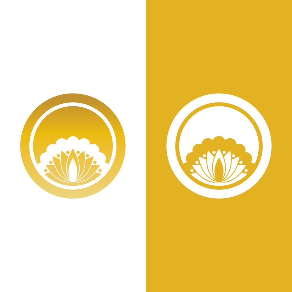 Beauty vector lotus icon
