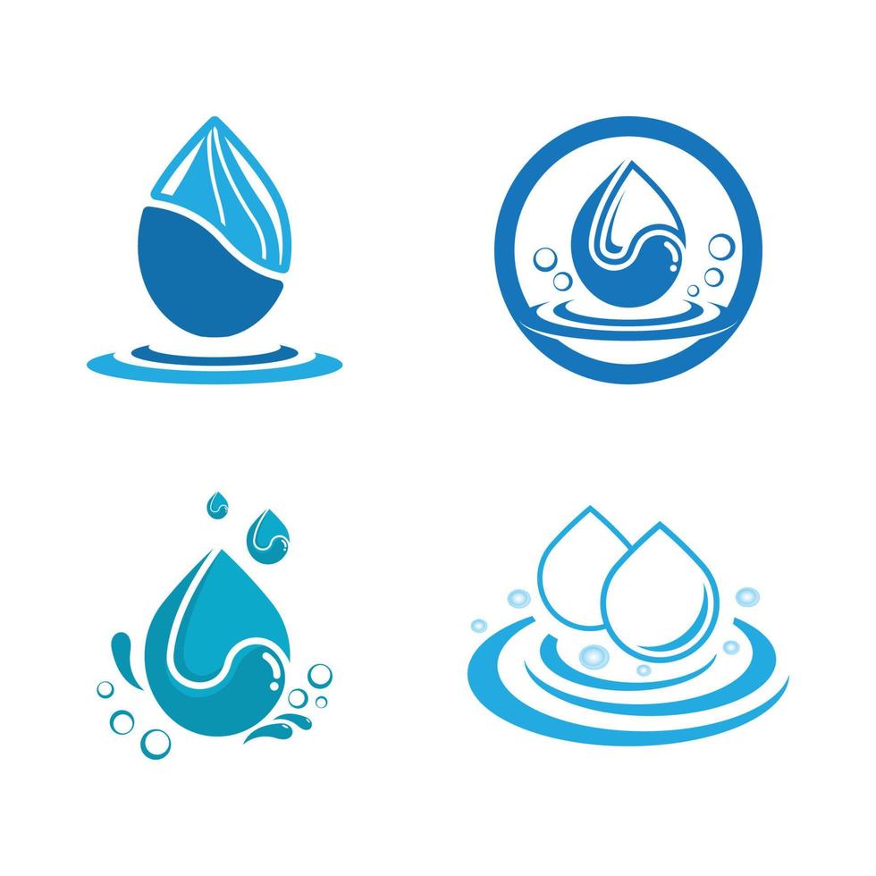 vector de plantilla de logotipo de gota de agua