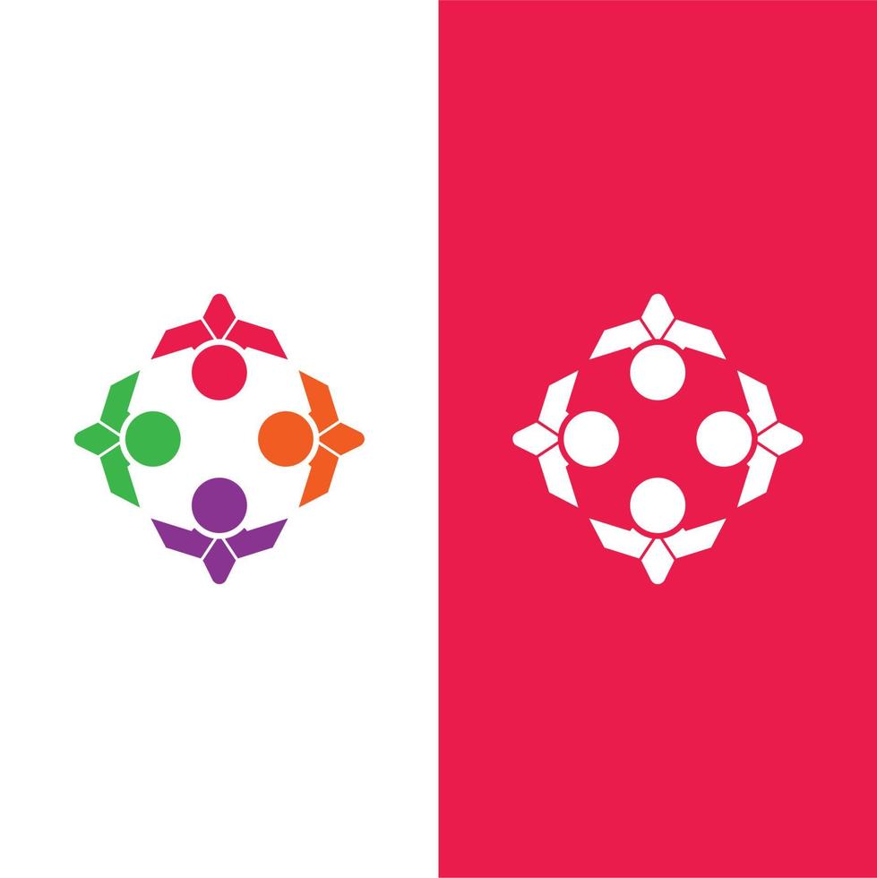 Community, network and social icon vector