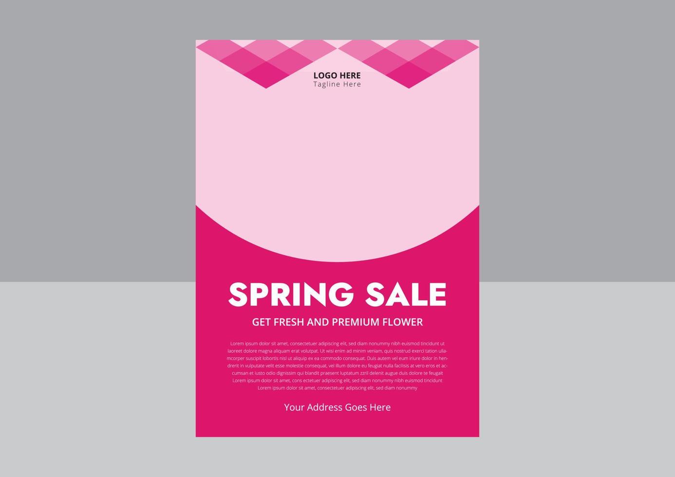 Flower Shop Flyer Templates. Spring Sale Flyer poster leaflet design. Cover, flyer design. vector