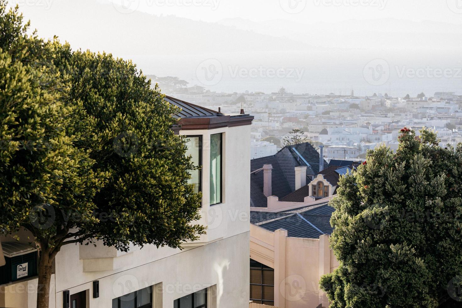 Overview of a city photo