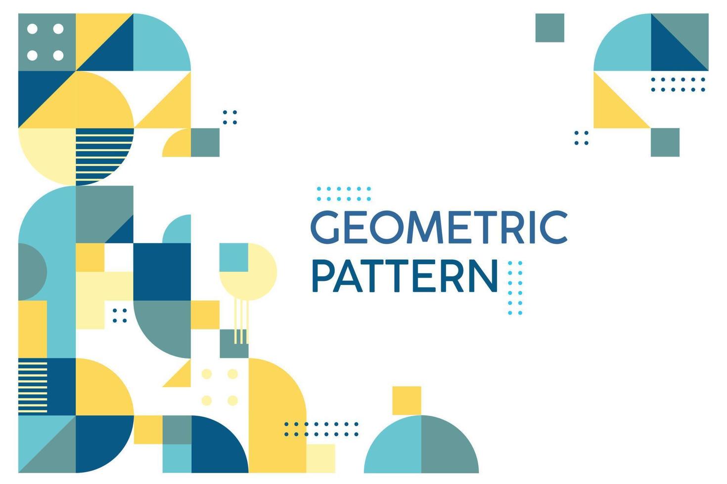 flat design with geometric concept background free vector