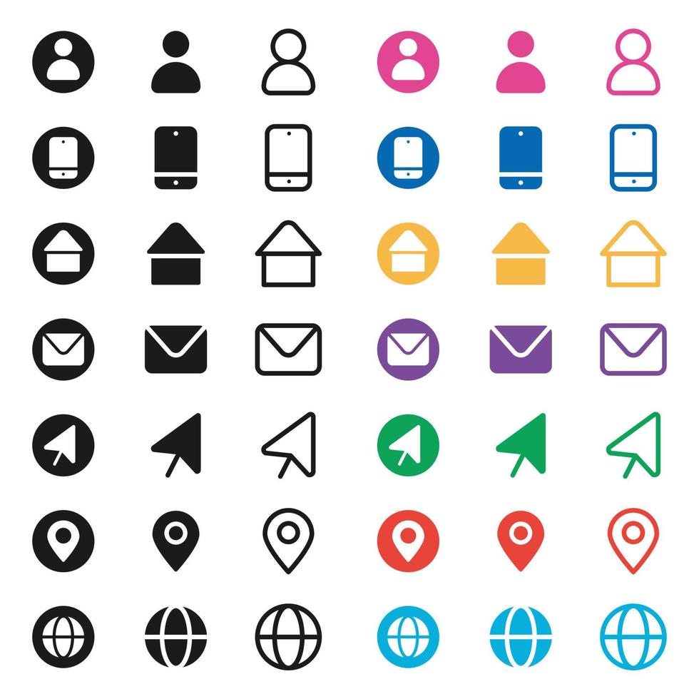 Social media logos and icons set Free Vector suitable for website