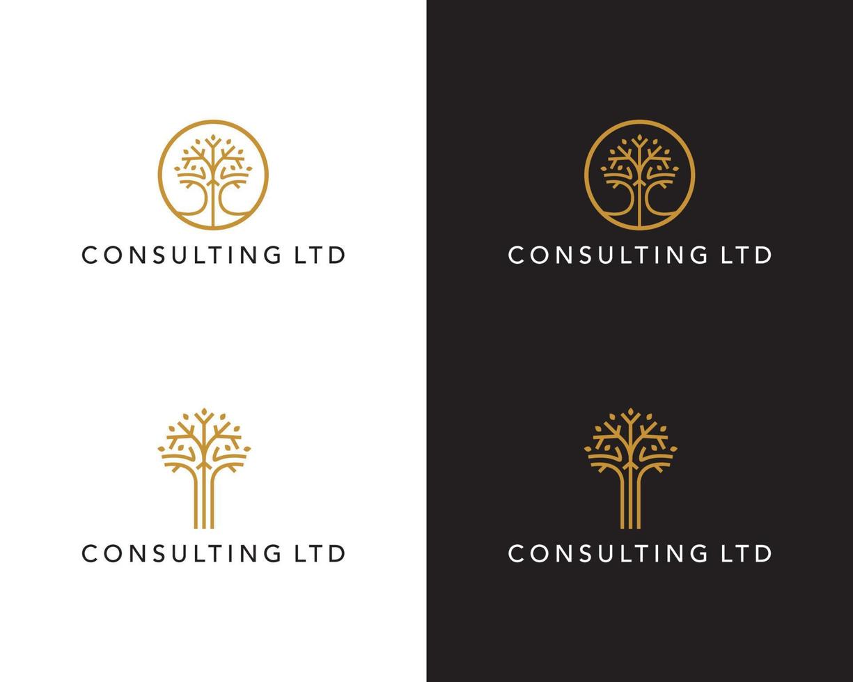 Consulting logo design concept vector