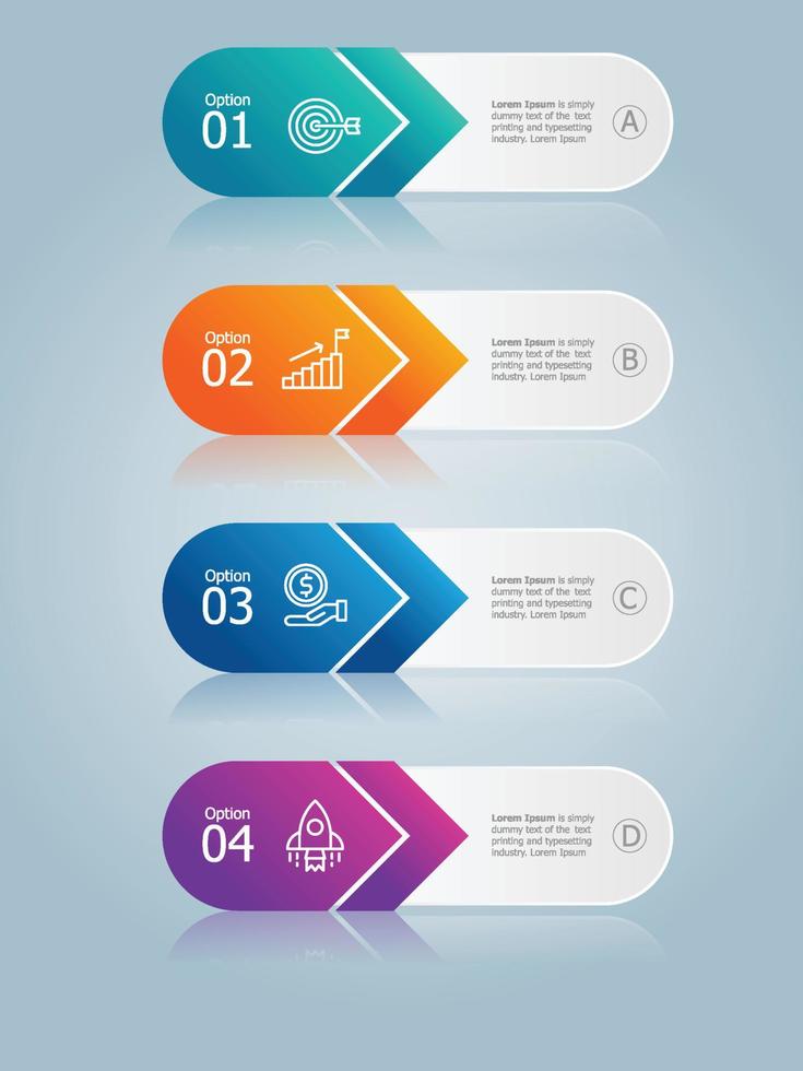 abstract vertical timeline infographics element vector
