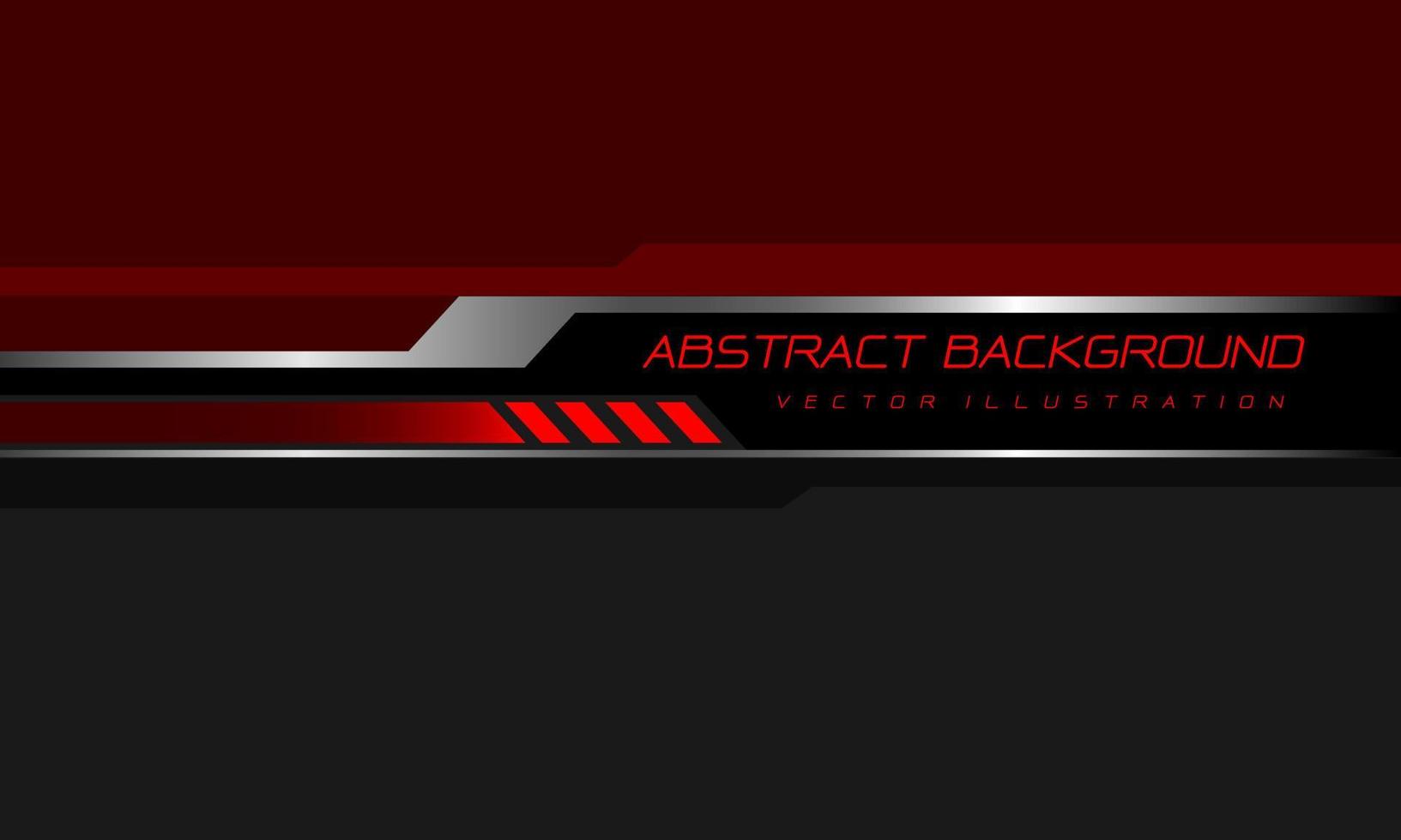 Abstract red grey black silver cyber line geometric futurisitc with blank space design modern technology background vector