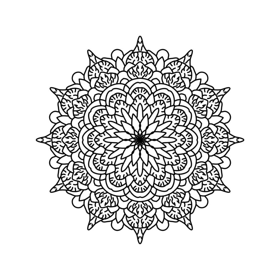 patrón de mandala abstracto, bueno para adorno, decoración floral o fondo de papel tapiz vector