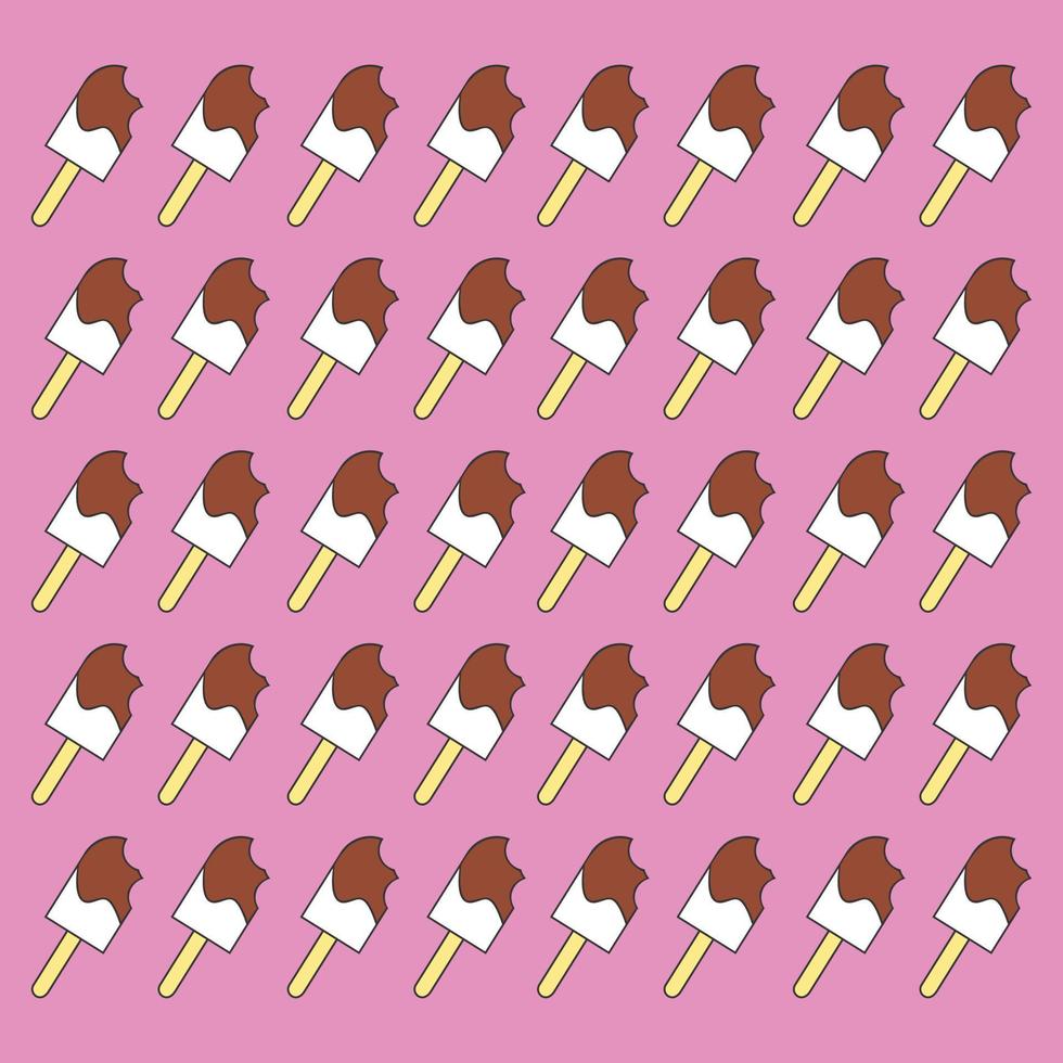 bitten ice cream icon background backdrop texture vector