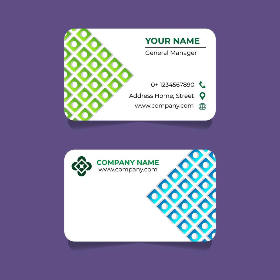 Modern trendy business card design template. Vector abstract creative business cards.