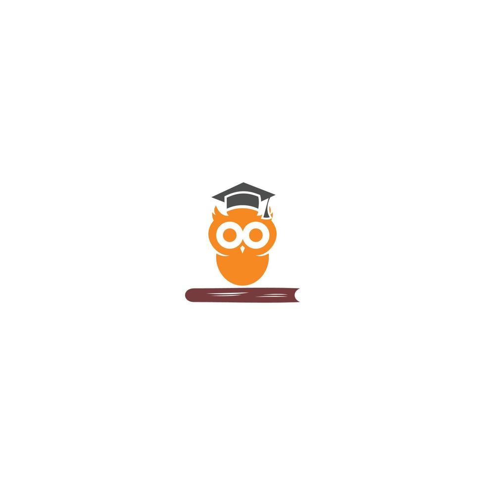 owl educational design with graduation cap vector