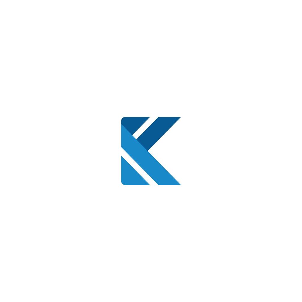 letra k logotipo de diseño abstracto vector