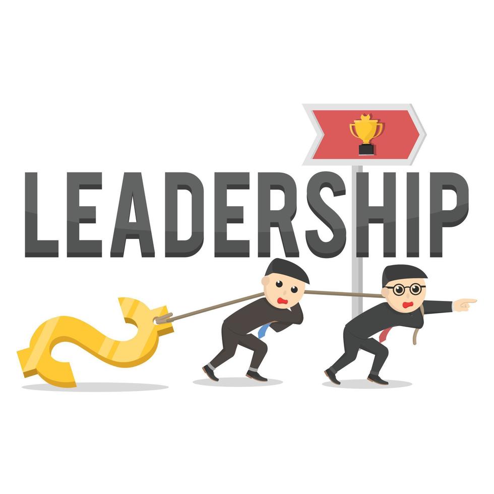 business leadership design character on white background vector