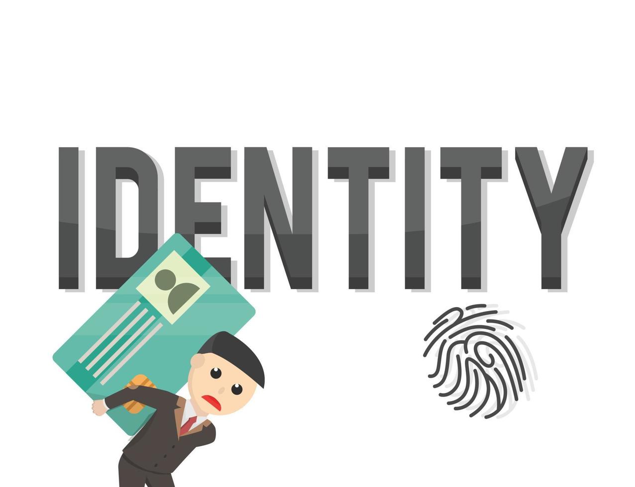 business identity design on white background vector