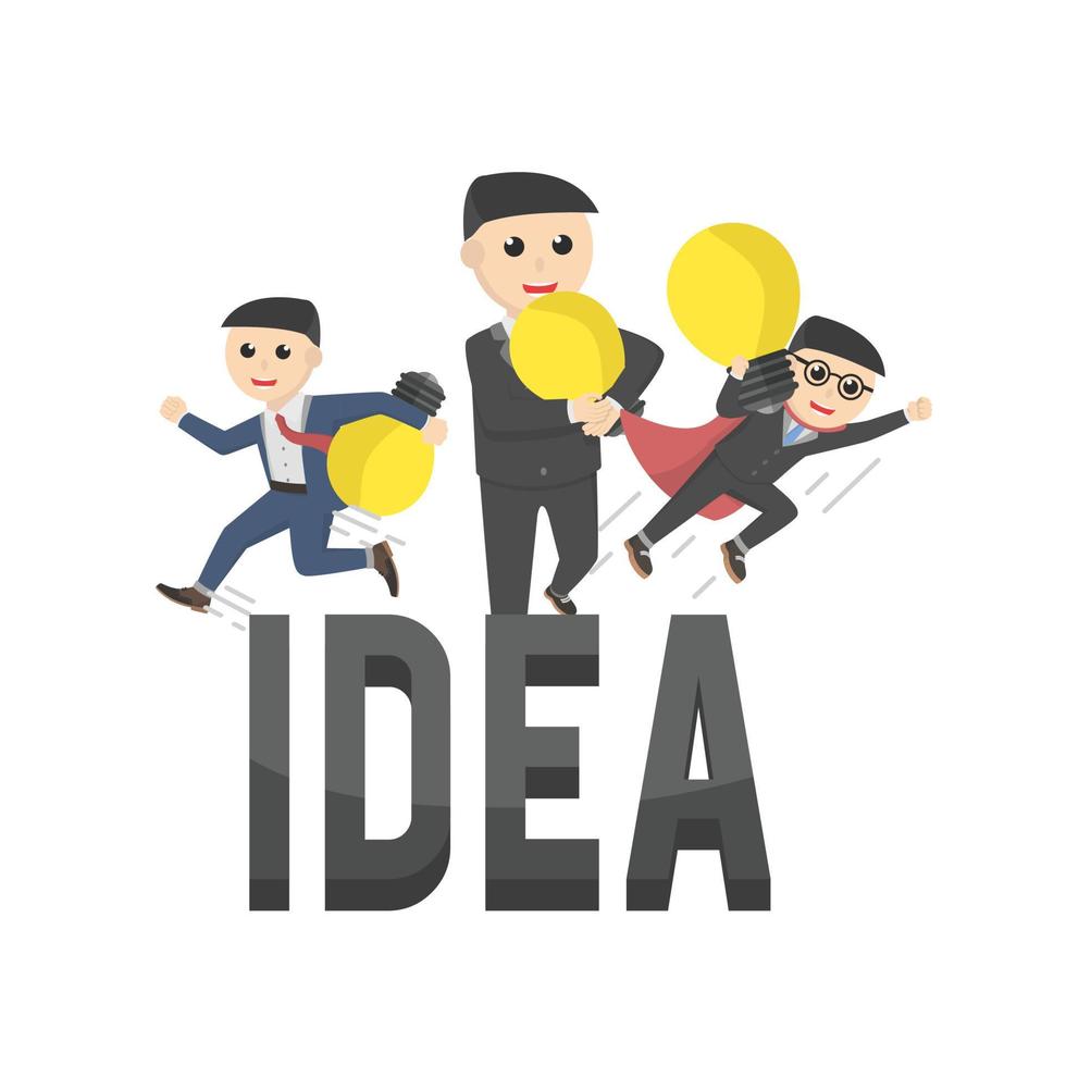 business idea design character letter idea vector