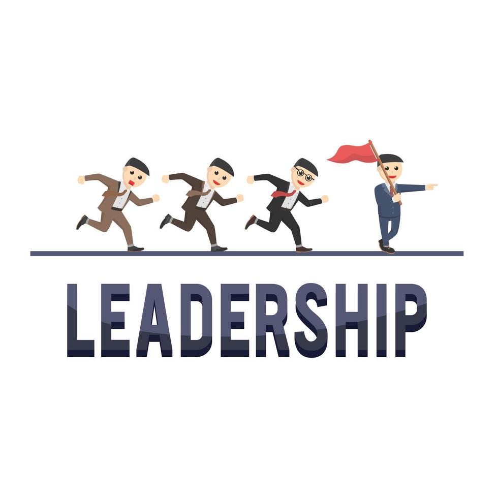business leadership design character on white background 8963226 Vector