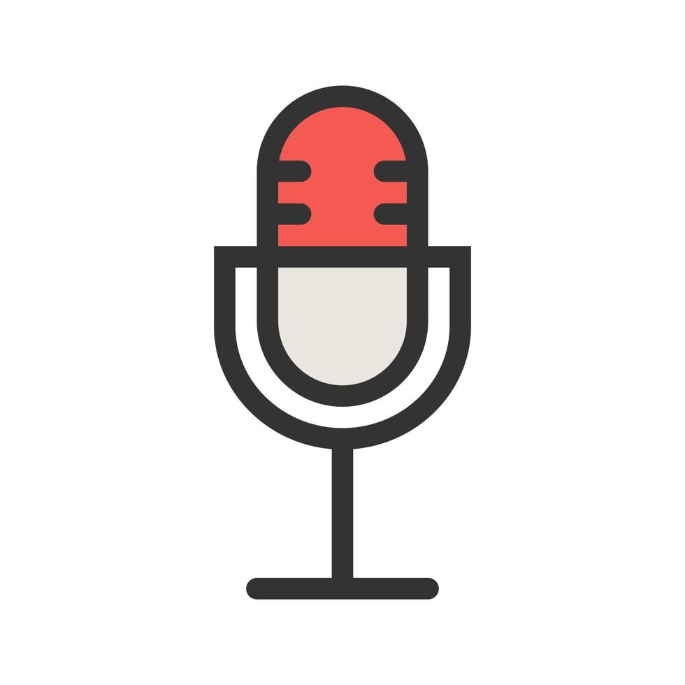 Voice Memo Circle Background Icon vector