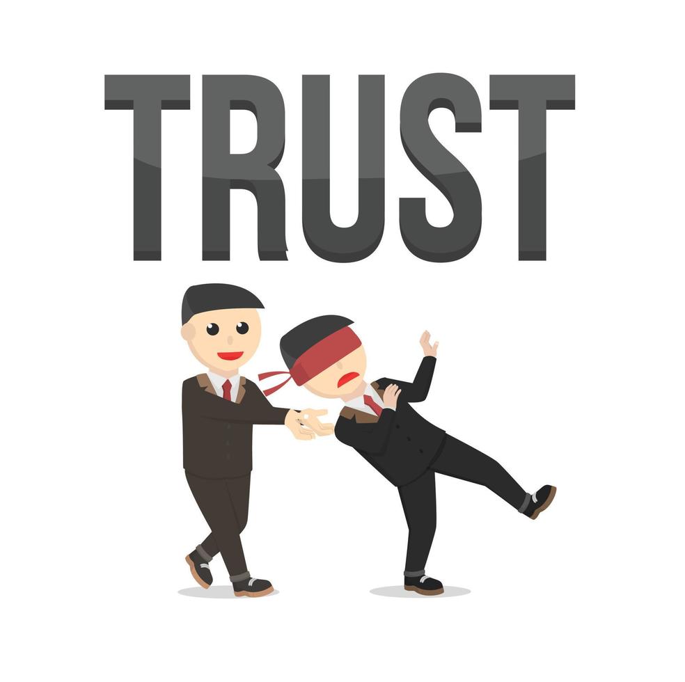 business trust design character on white background vector