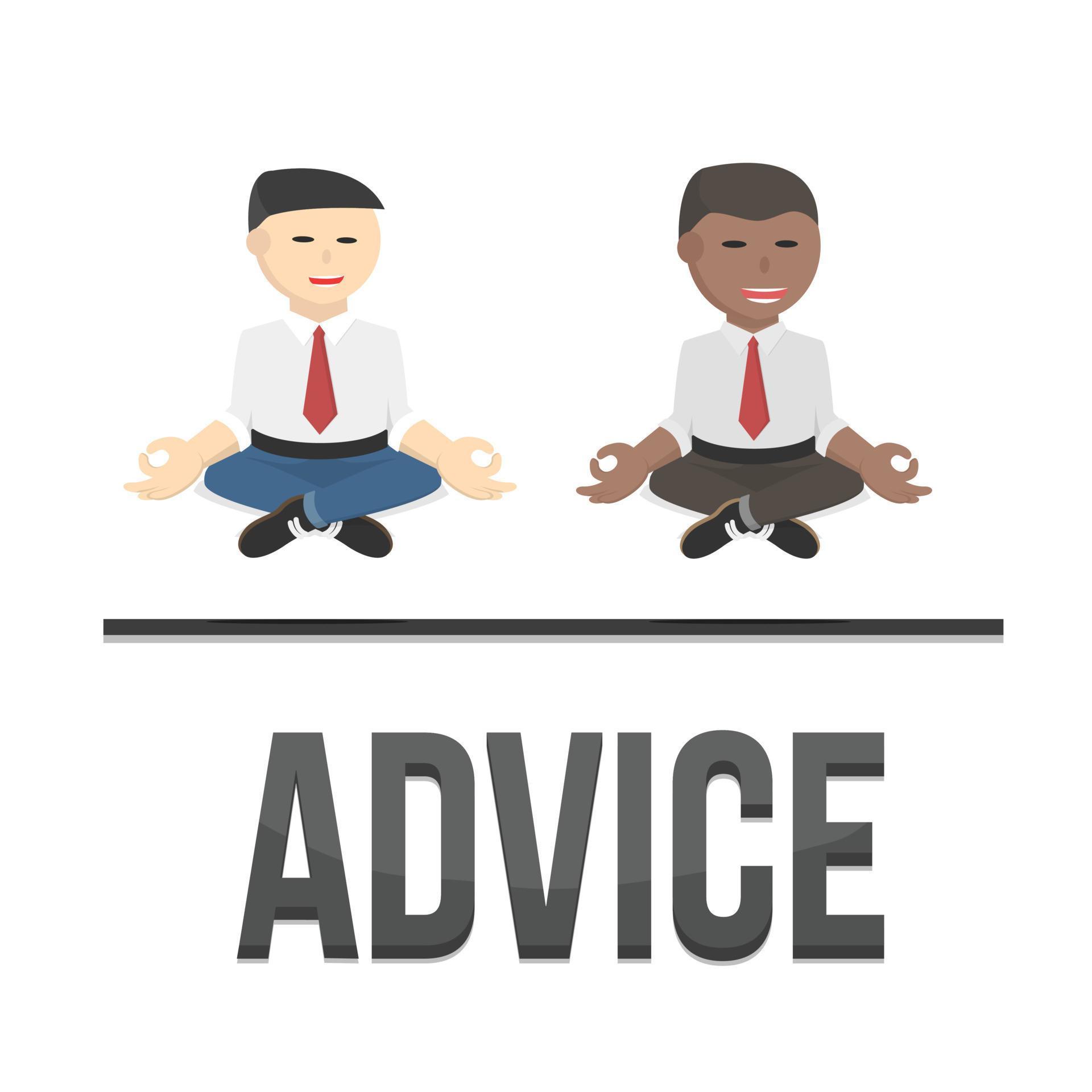 business advice design character on white background 8963375 Vector Art