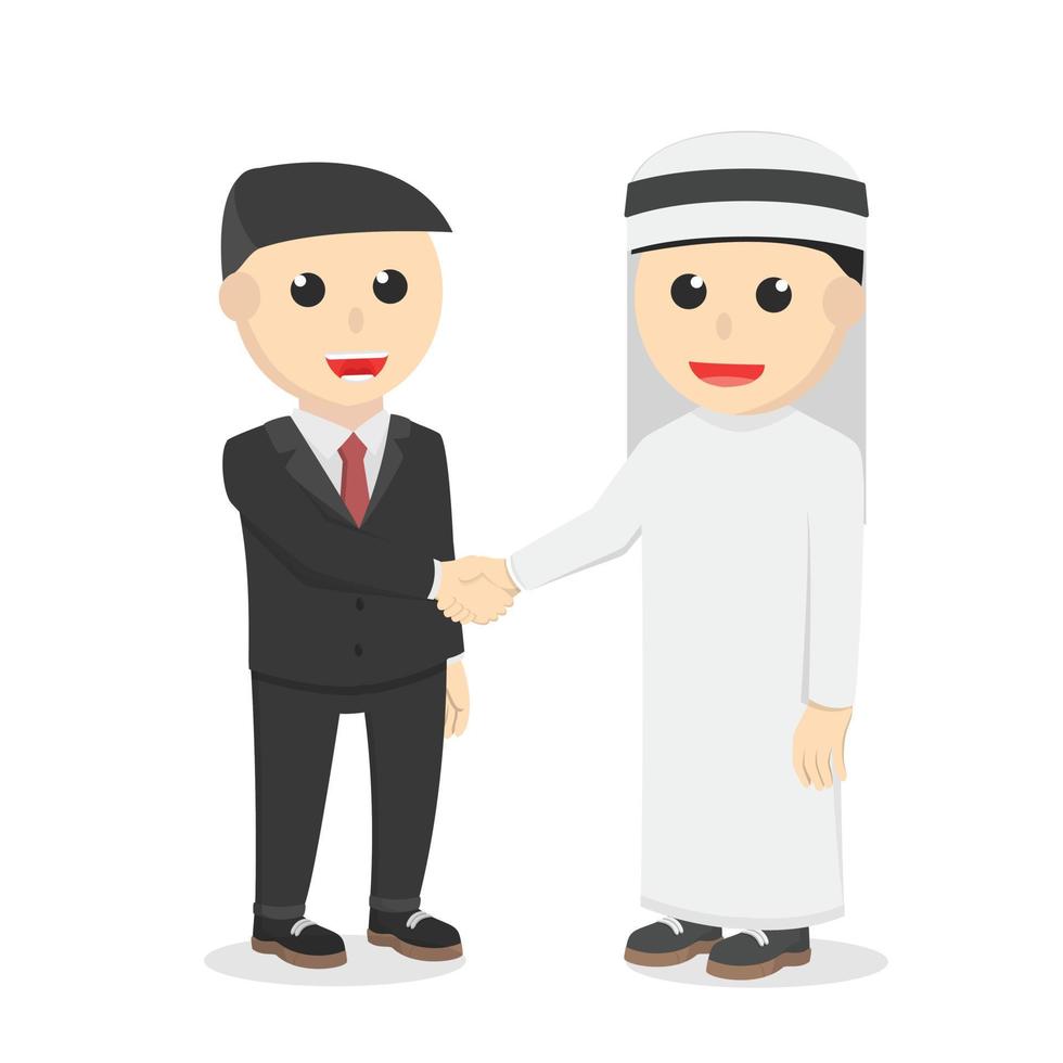 male businessman cooperation design character on white background vector