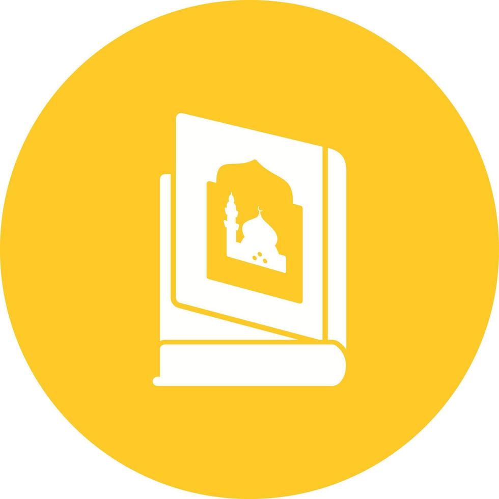 Religious Book Circle Background Icon vector