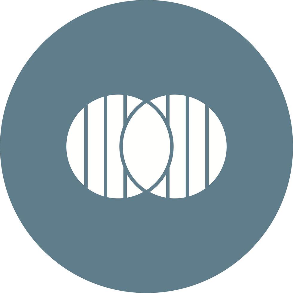 Discrete Math Circle Background Icon vector