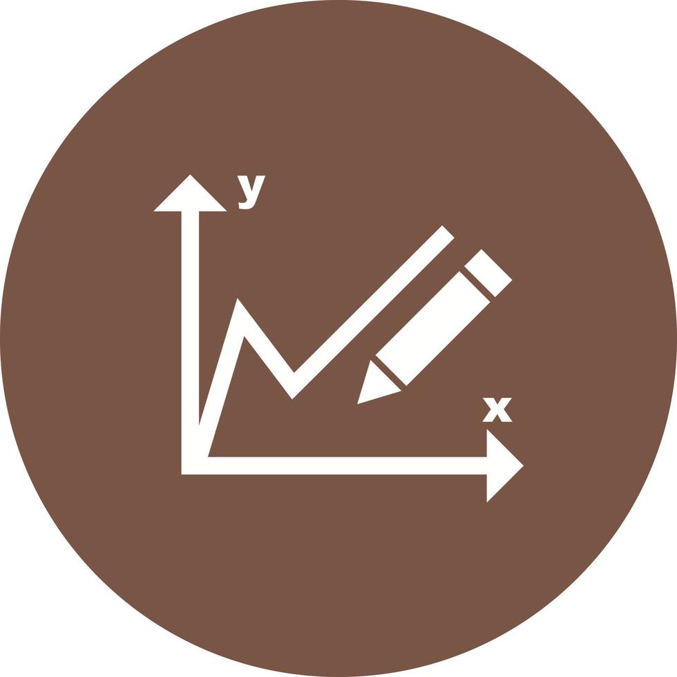 Drawing Graphs Circle Background Icon vector